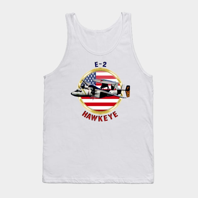 E-2 Hawkeye USA Tank Top by MilMerchant